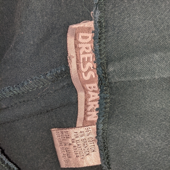 Vintage '90s Dress Barn side zipper stretch pants. Brushed cotton - Picture 3 of 4